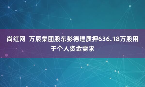 尚红网  万辰集团股东彭德建质押636.18万股用于个人资金需求